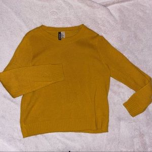 H&M YELLOW KNIT SWEATER